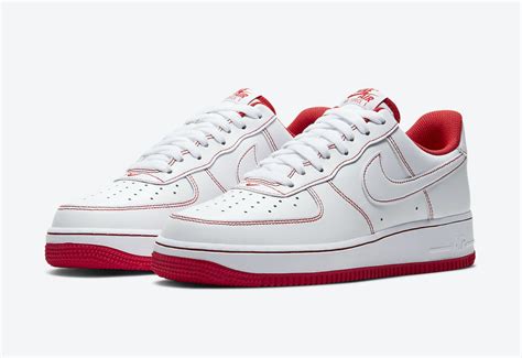 nike air force 1 low rot weiß|Nike Air Force 1 in weiß.